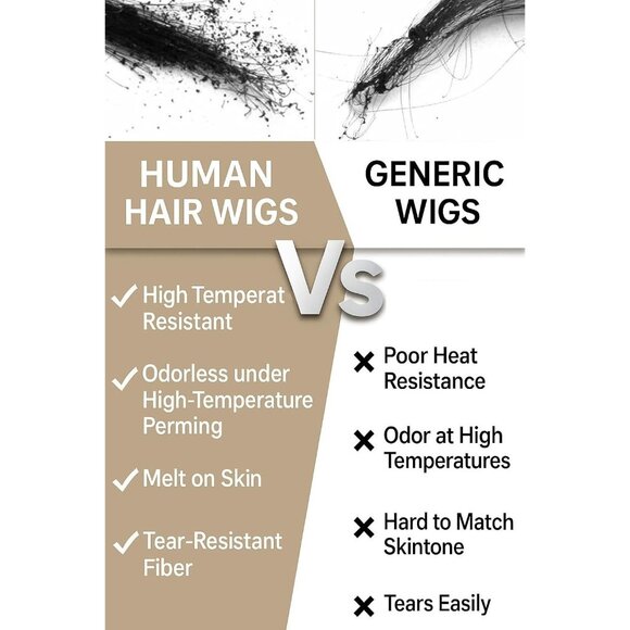 HD Lace Front Wig 13x4 Body Wave Human Hair 220 Density 26in Pre Plucked Black - Picture 4 of 4